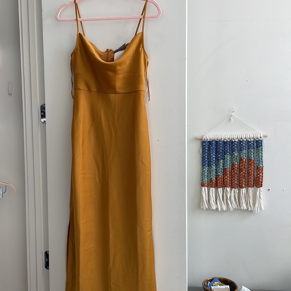 BHLDN Cali Satin Charmeuse MIDI Dress - Picture 2 of 3